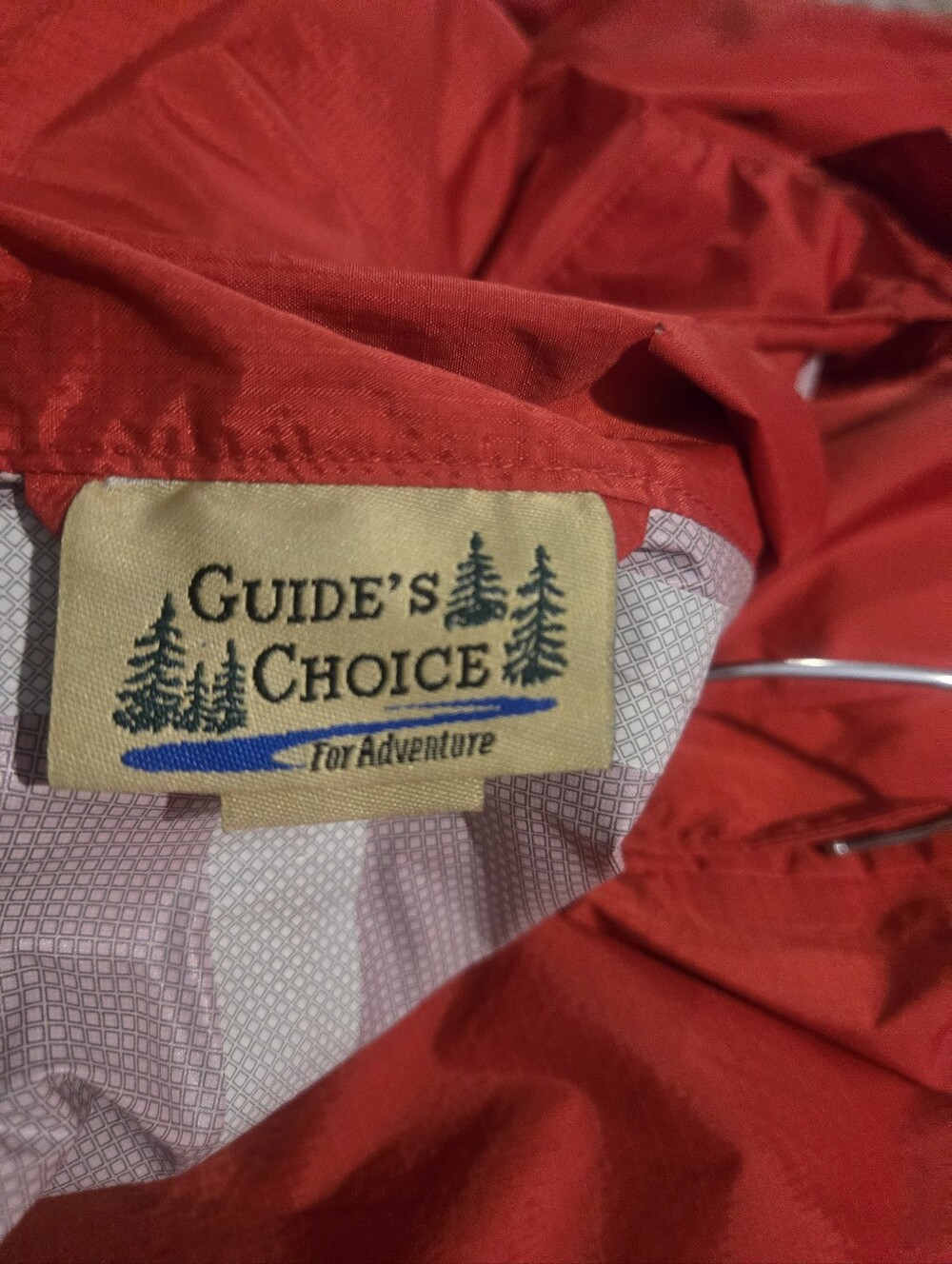 100% Waterproof Men's Hooded Red Windbreaker Jacket Size L - Picture 3 of 4